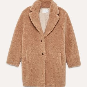 ARITZIA Wilfred Free Teddy Cocoon Coat Sanders S